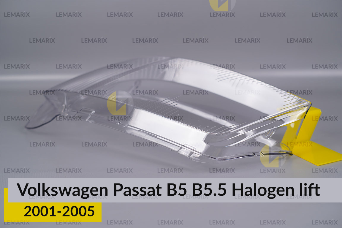 Скло фари VW Volkswagen Passat B5 B5.5 Halogen (2001-2005) рест ліве