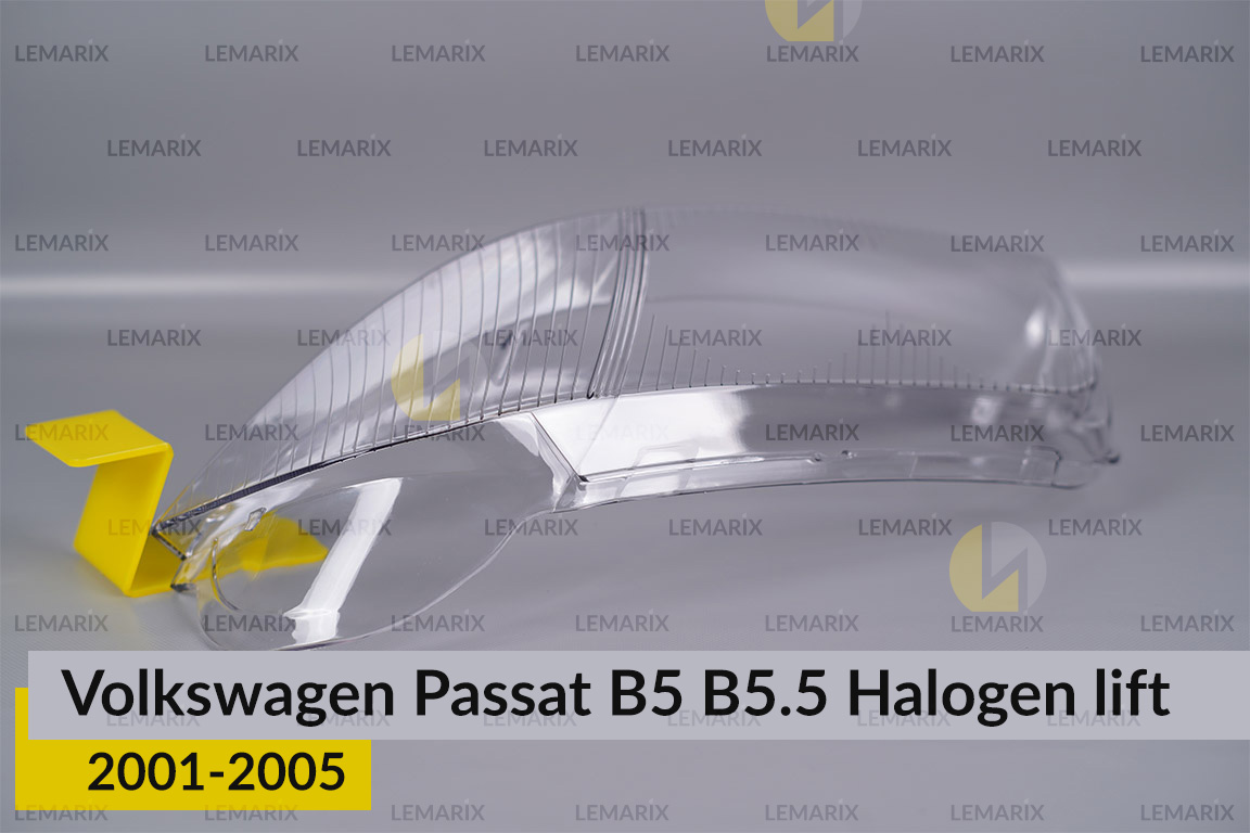 Скло фари VW Volkswagen Passat B5 B5.5 Halogen (2001-2005) рест ліве