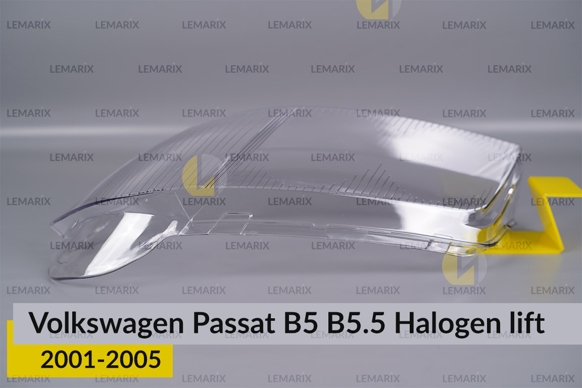 Скло фари VW Volkswagen Passat B5 B5.5 Halogen (2001-2005) рест ліве
