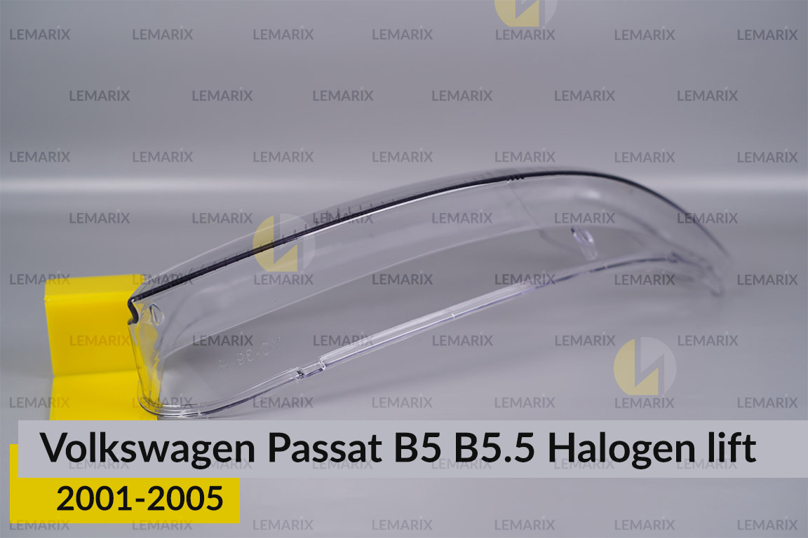 Скло фари VW Volkswagen Passat B5 B5.5 Halogen (2001-2005) рест ліве