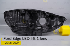 Корпус фары Ford Edge LED 1 линза (2018-2024) рест правый