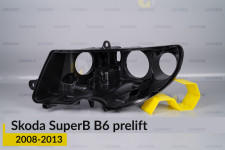 Корпус фари Skoda SuperB B6 (2008-2013) дорест лівий