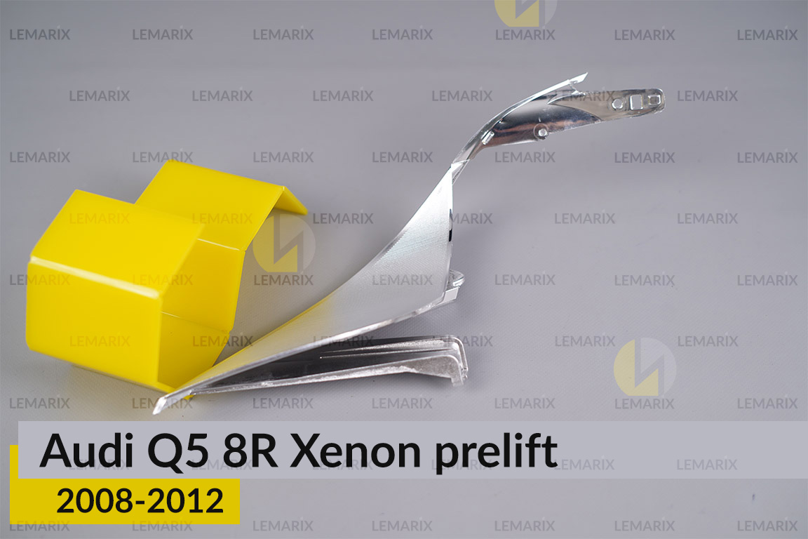 Хромована декоративна маска середня Audi Q5 8R Xenon (2008-2012) дорест права