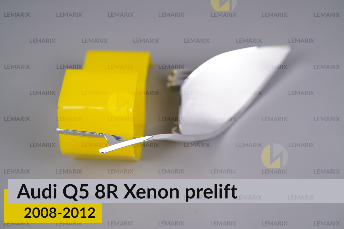 Хромована декоративна маска середня Audi Q5 8R Xenon (2008-2012) дорест права