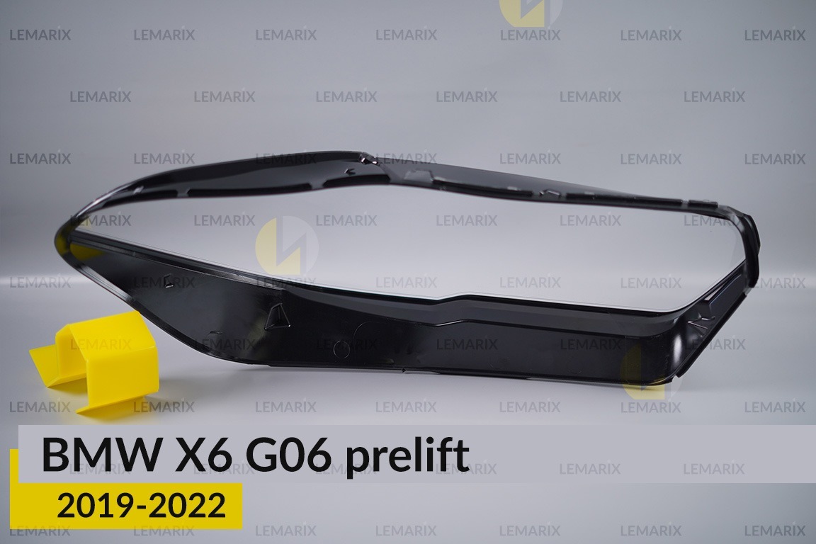 Скло фари BMW X6 G06 (2019-2022) дорест ліве