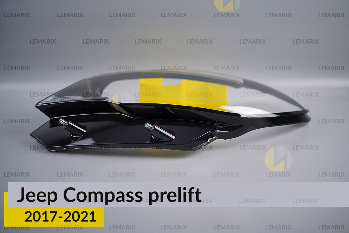 Скло фари Jeep Compass (2017-2021) дорест ліве