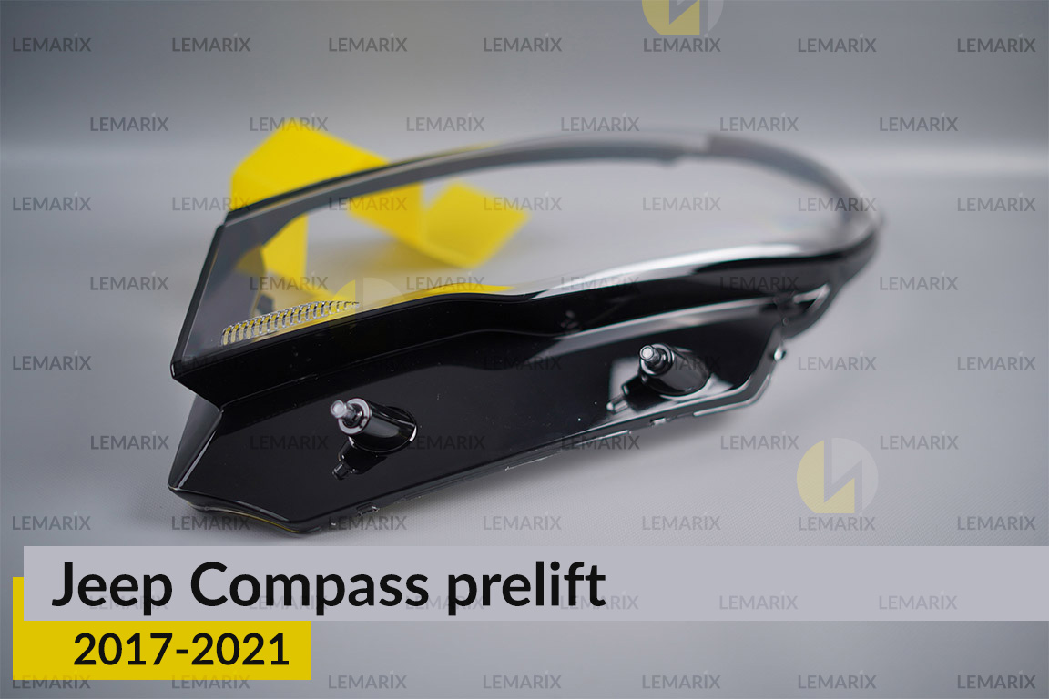 Скло фари Jeep Compass (2017-2021) дорест ліве