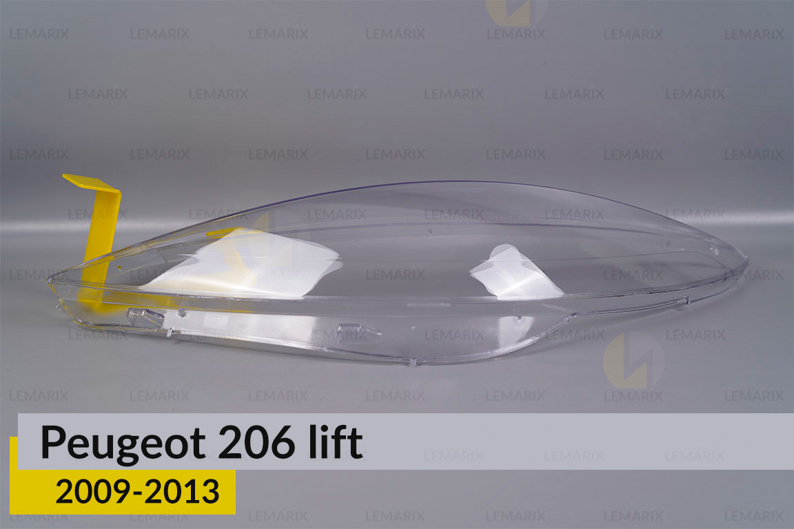 Скло фари Peugeot 206+ (2009-2013) ліве