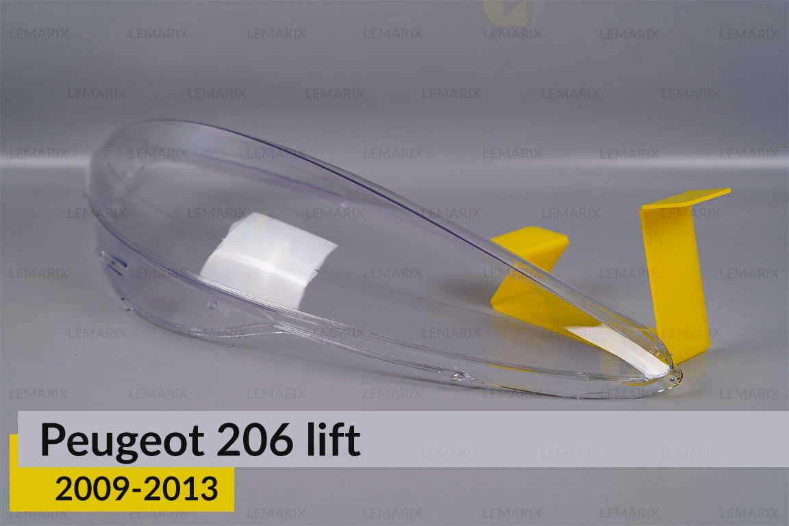 Скло фари Peugeot 206+ (2009-2013) ліве