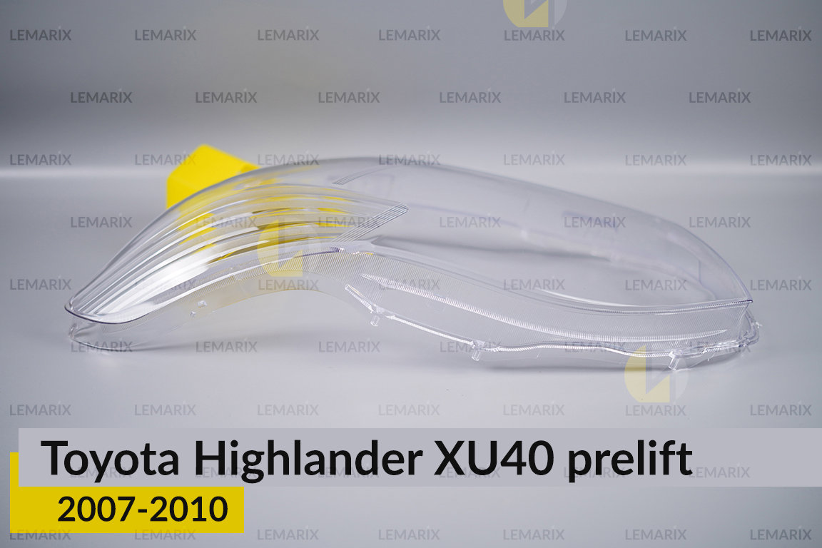 Скло фари Toyota Highlander XU40 (2007-2010) дорест ліве