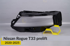 Стекло фары Nissan Rogue T33 (2020-2026) дорест левое
