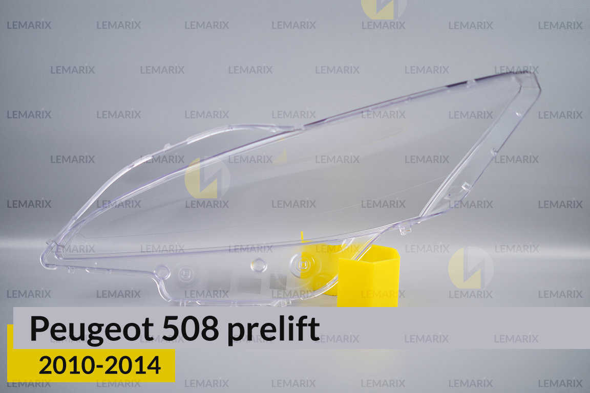 Скло фари Peugeot 508 (2010-2014) дорест праве