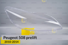 Скло фари Peugeot 508 (2010-2014) дорест праве