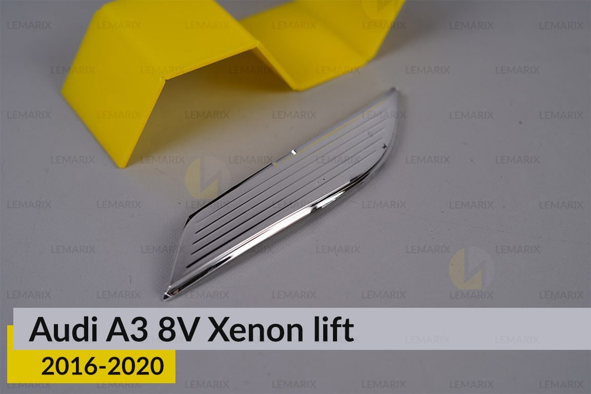 Хромований декор боковий Audi A3 8V Xenon (2016-2020) рест правий
