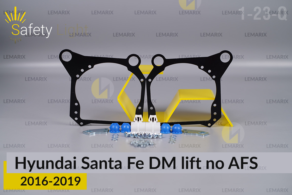 Перехідна рамка для Hyundai Santa Fe DM no AFS (2016-2019) рест