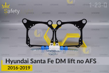 Перехідна рамка для Hyundai Santa Fe DM no AFS (2016-2019) рест