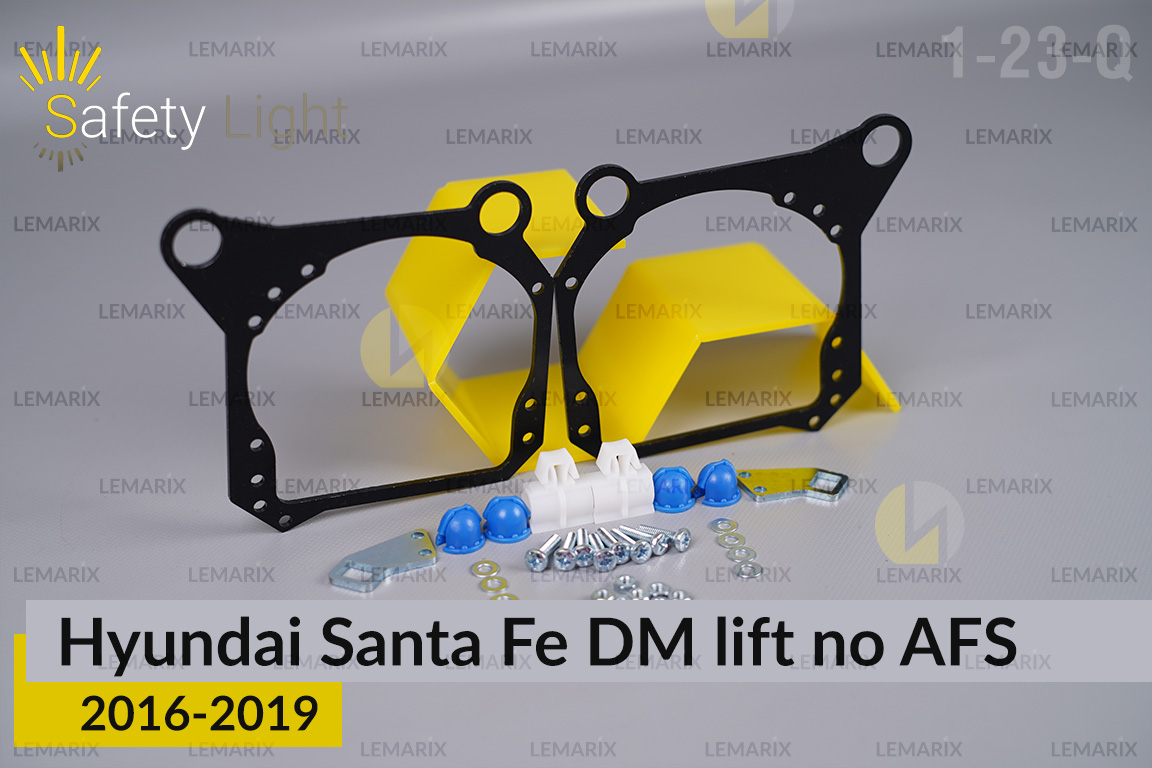 Перехідна рамка для Hyundai Santa Fe DM no AFS (2016-2019) рест