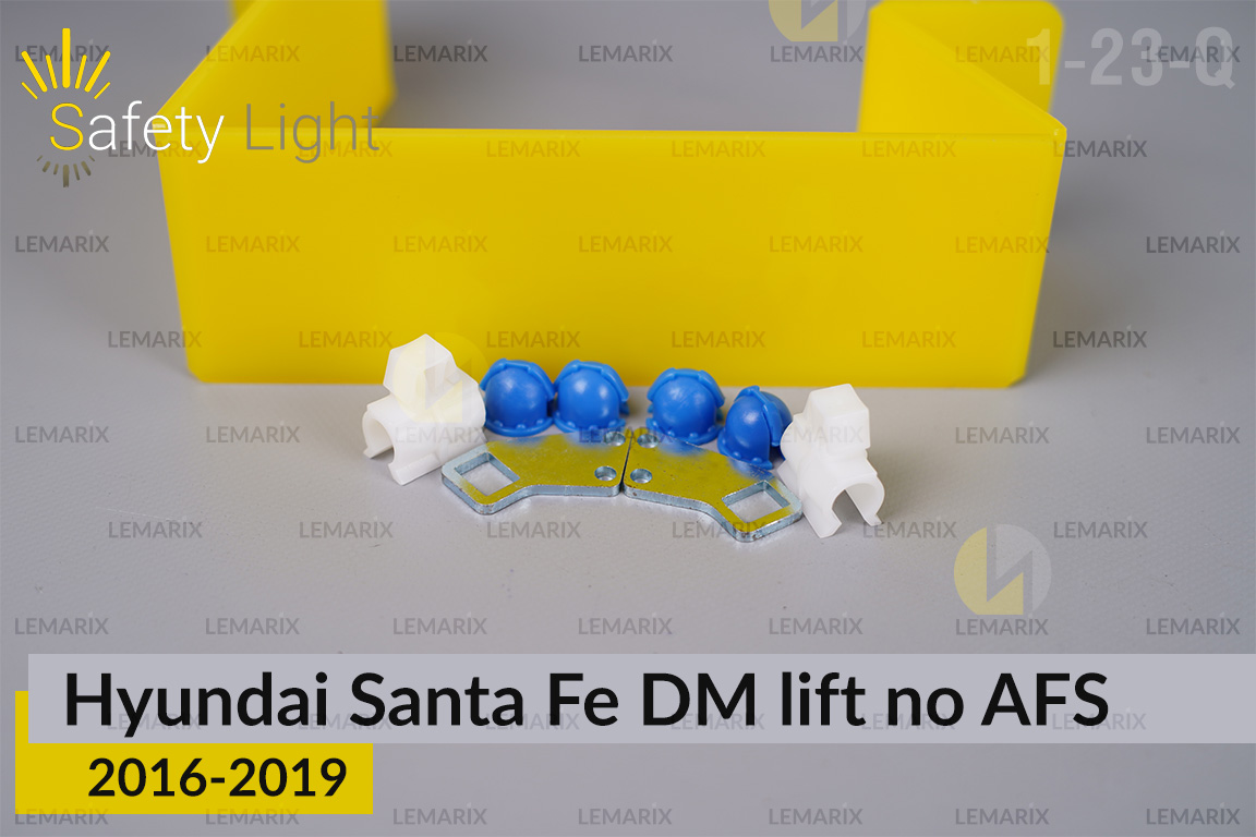 Перехідна рамка для Hyundai Santa Fe DM no AFS (2016-2019) рест