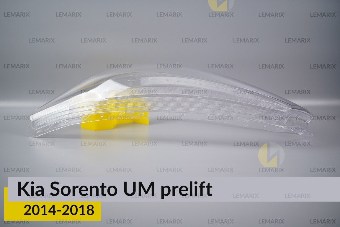 Скло фари KIA Sorento UM (2014-2018) дорест ліве