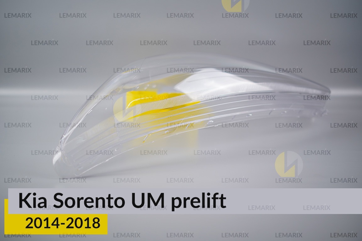 Скло фари KIA Sorento UM (2014-2018) дорест ліве