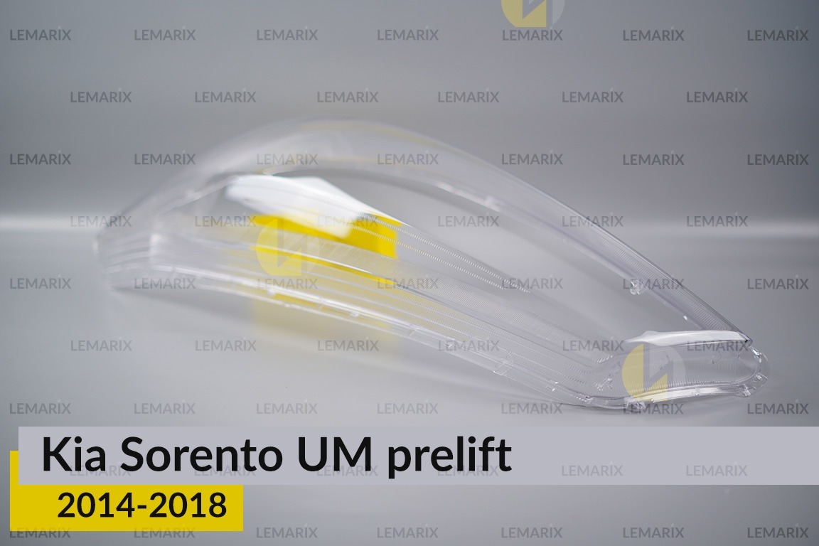 Скло фари KIA Sorento UM (2014-2018) дорест ліве