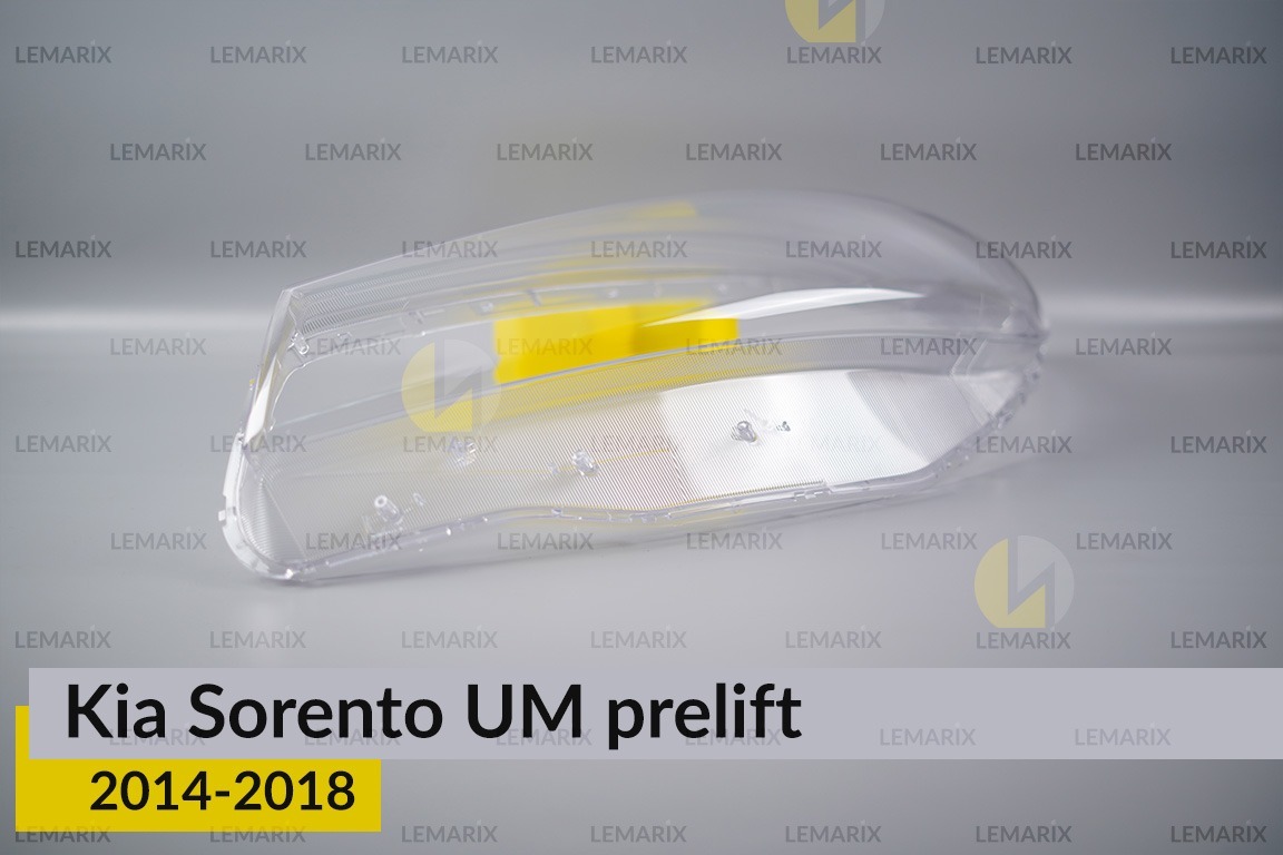 Скло фари KIA Sorento UM (2014-2018) дорест ліве