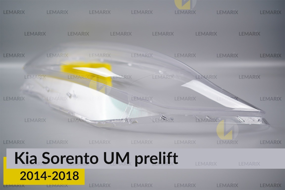 Скло фари KIA Sorento UM (2014-2018) дорест ліве