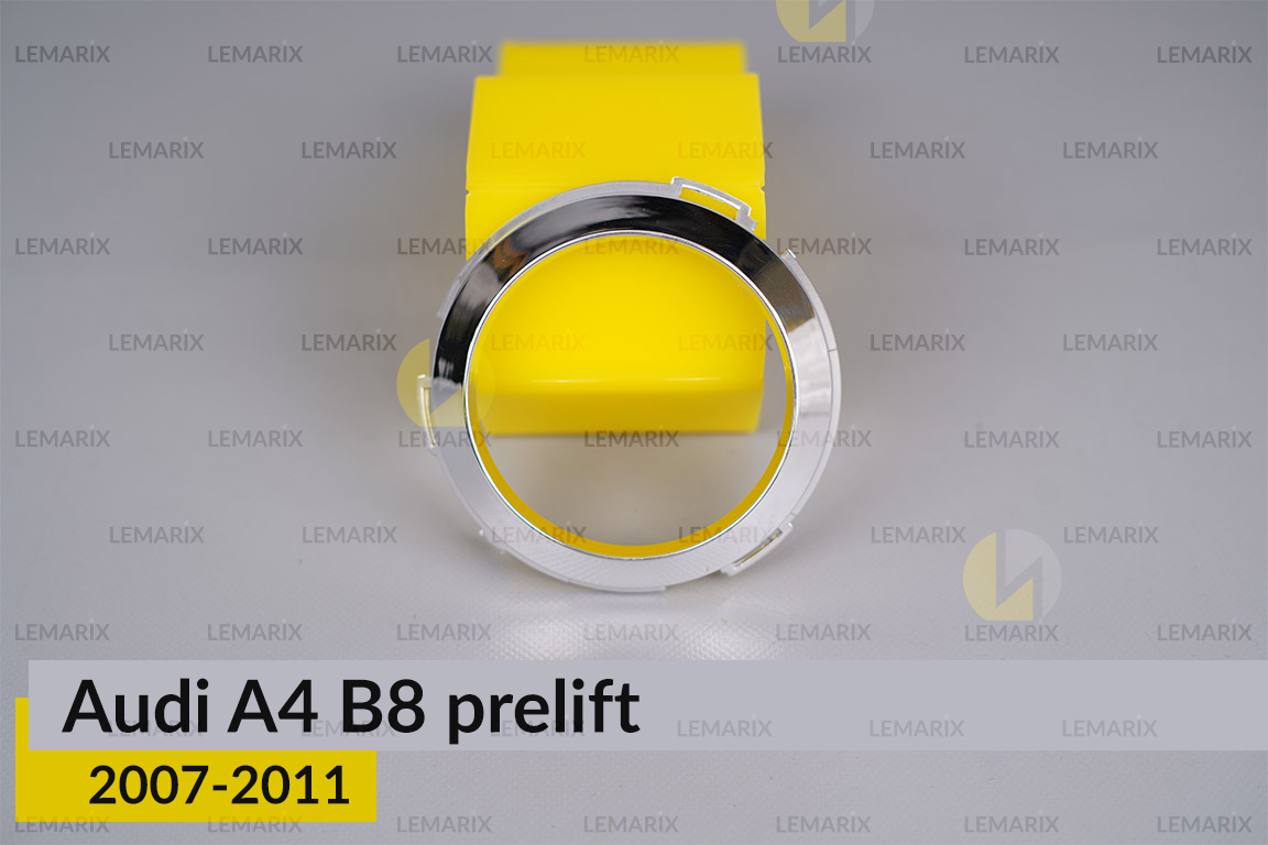 Хромована маска лінзи передня Audi A4 B8 (2007-2011) дорест права