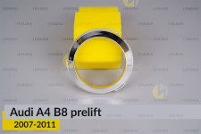 Хромована маска лінзи передня Audi A4 B8 (2007-2011) дорест права