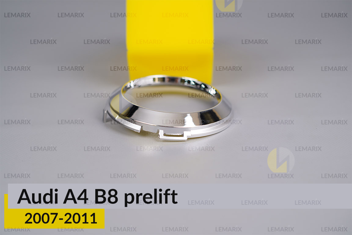 Хромована маска лінзи передня Audi A4 B8 (2007-2011) дорест права