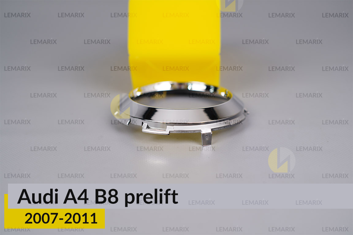 Хромована маска лінзи передня Audi A4 B8 (2007-2011) дорест права