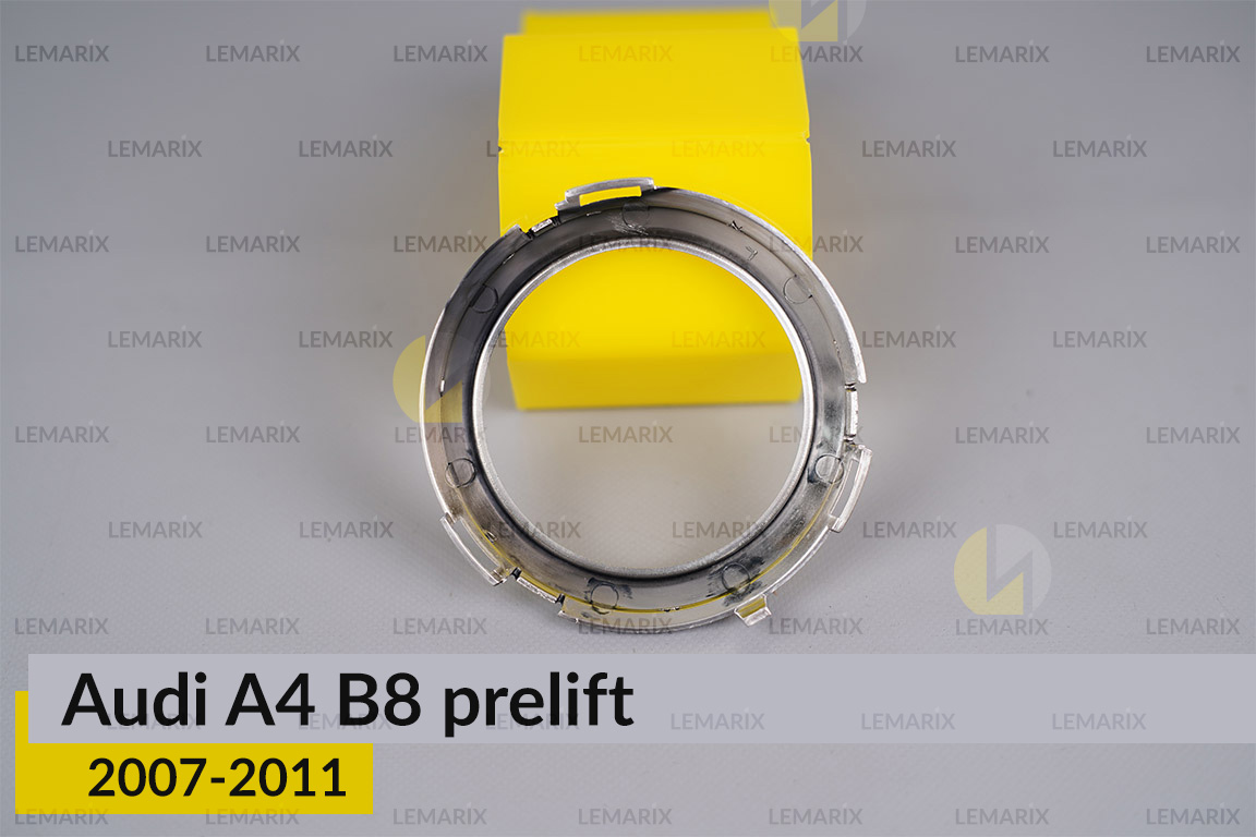 Хромована маска лінзи передня Audi A4 B8 (2007-2011) дорест права