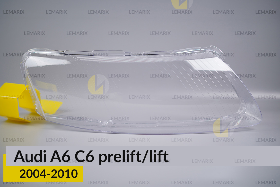 Скло фари Audi A6 C6 (2004-2010) дорест/рест праве