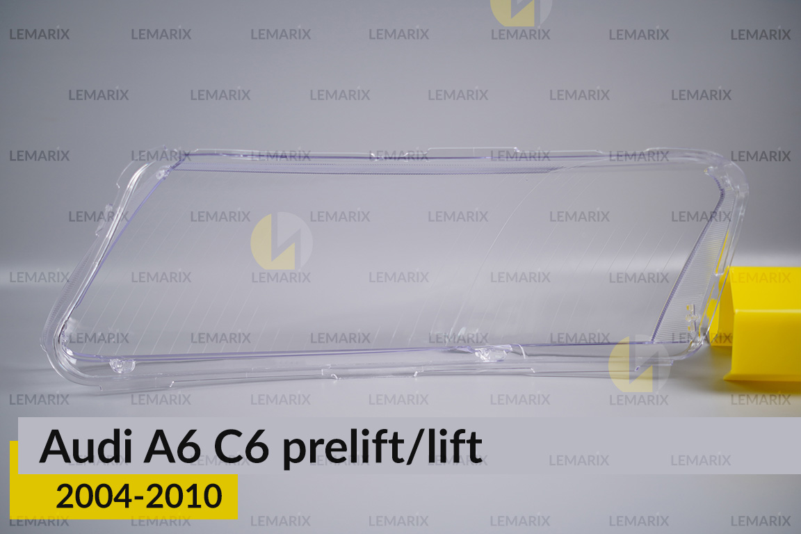 Скло фари Audi A6 C6 (2004-2010) дорест/рест праве