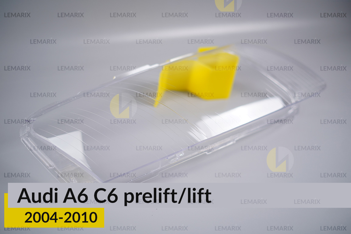 Скло фари Audi A6 C6 (2004-2010) дорест/рест праве