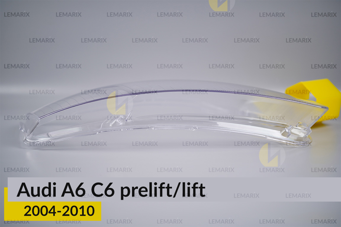 Скло фари Audi A6 C6 (2004-2010) дорест/рест праве