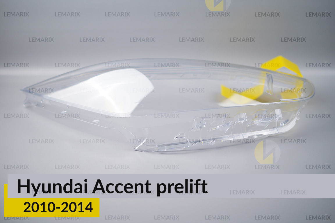 Скло фари Hyundai Accent (2010-2014) дорест праве