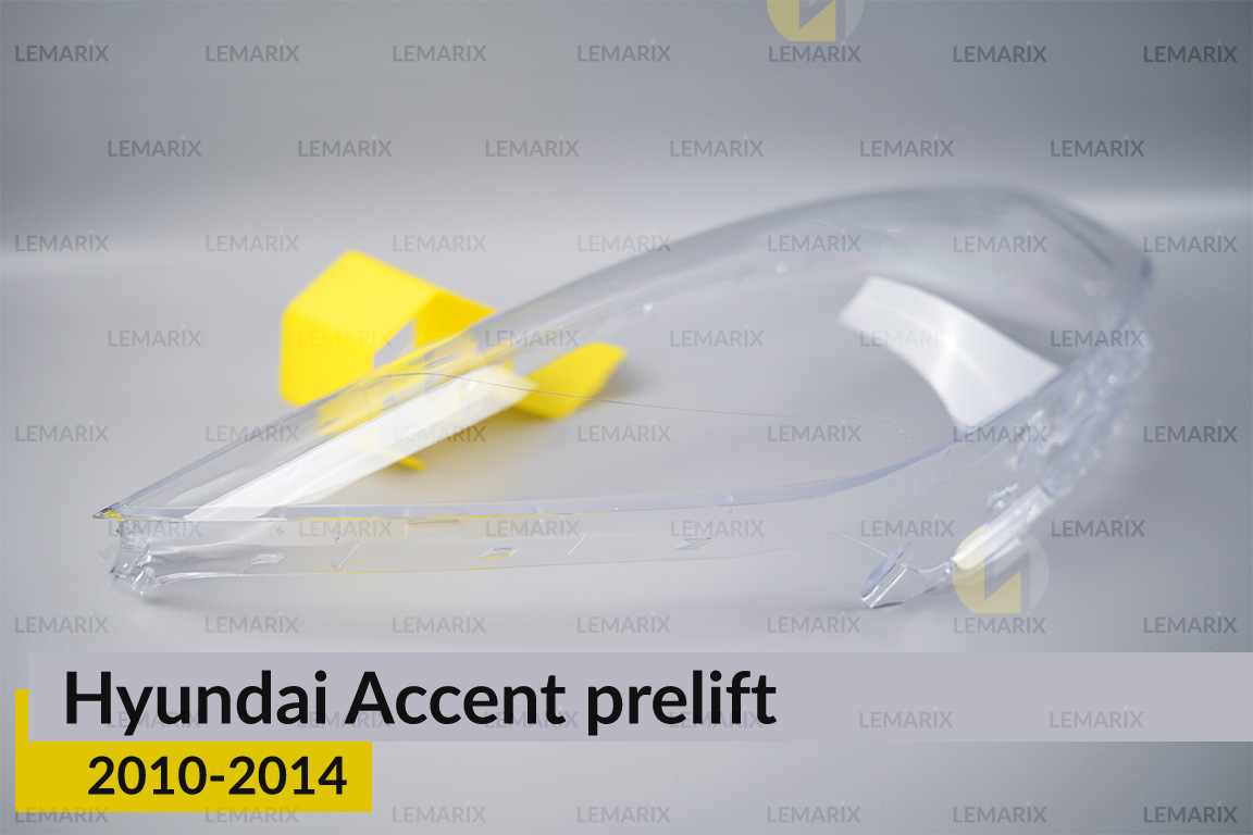 Скло фари Hyundai Accent (2010-2014) дорест праве