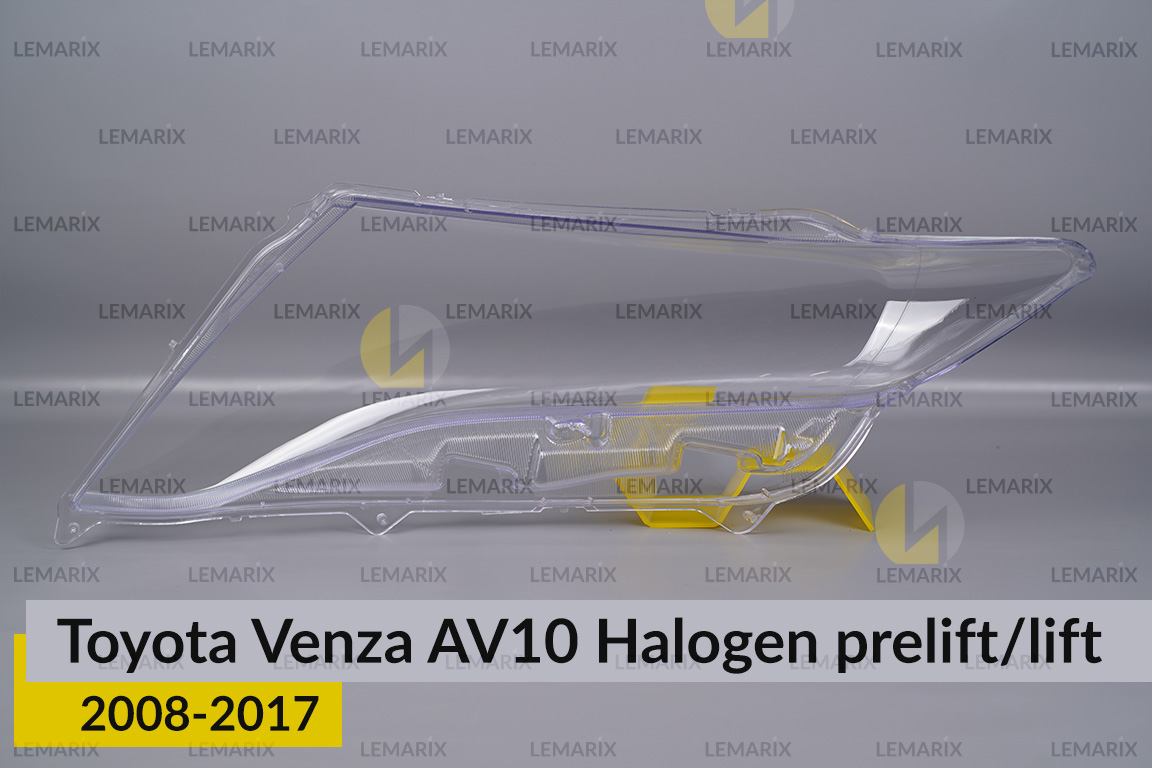 Скло фари Toyota Venza AV10 Halogen (2008-2017) дорест/рест праве