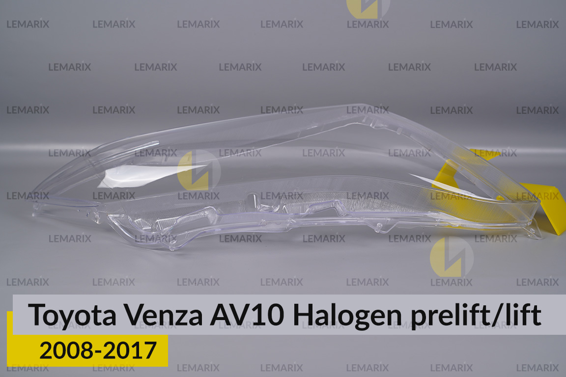 Скло фари Toyota Venza AV10 Halogen (2008-2017) дорест/рест праве