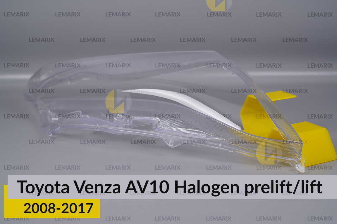 Скло фари Toyota Venza AV10 Halogen (2008-2017) дорест/рест праве