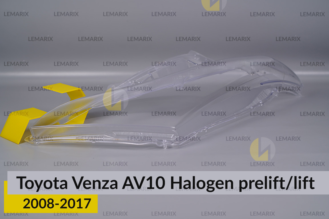 Скло фари Toyota Venza AV10 Halogen (2008-2017) дорест/рест праве
