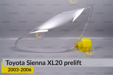 Скло фари Toyota Sienna XL20 (2003-2006) дорест ліве
