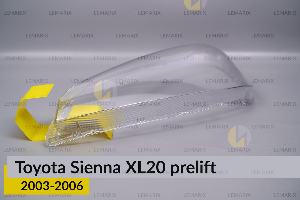 Скло фари Toyota Sienna XL20 (2003-2006) дорест ліве