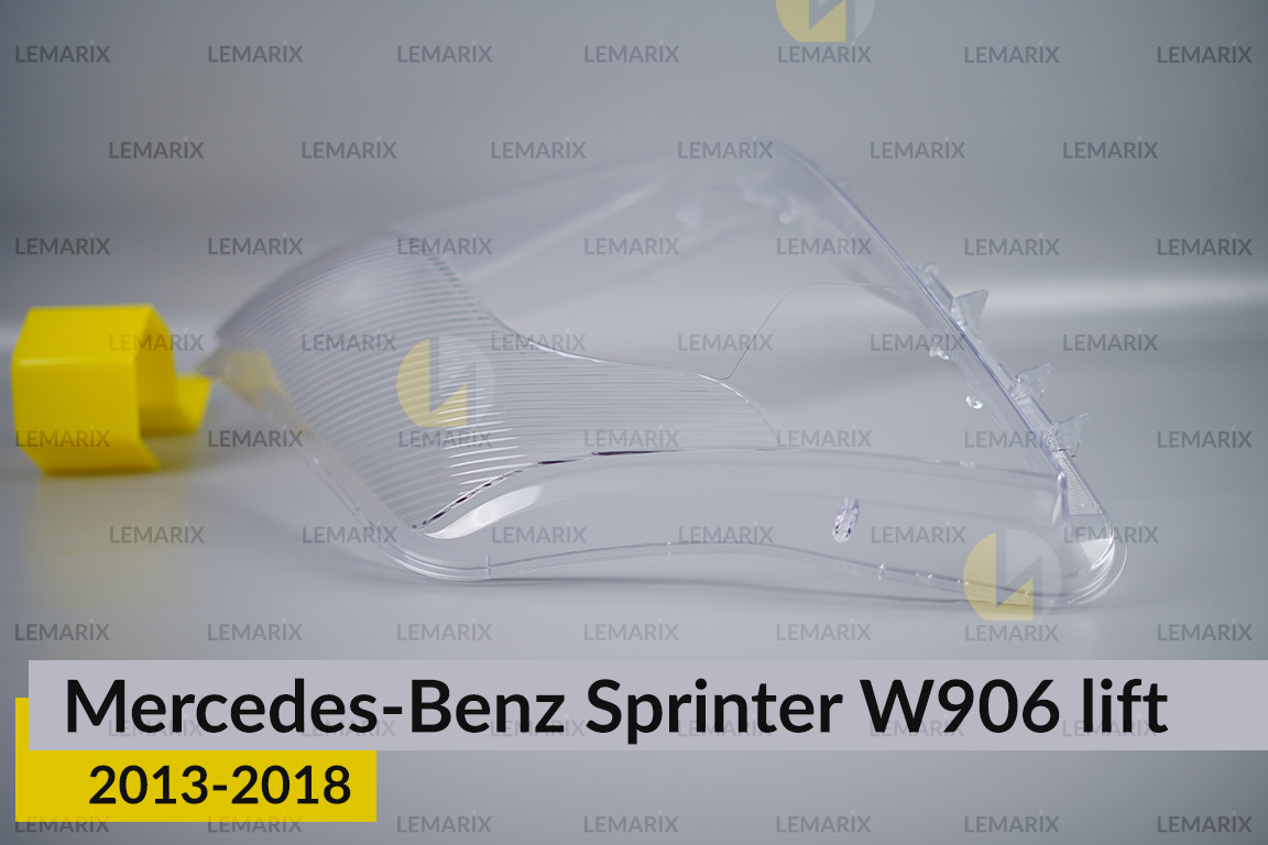 Скло фари Mercedes-Benz Sprinter W906 (2013-2018) рест ліве