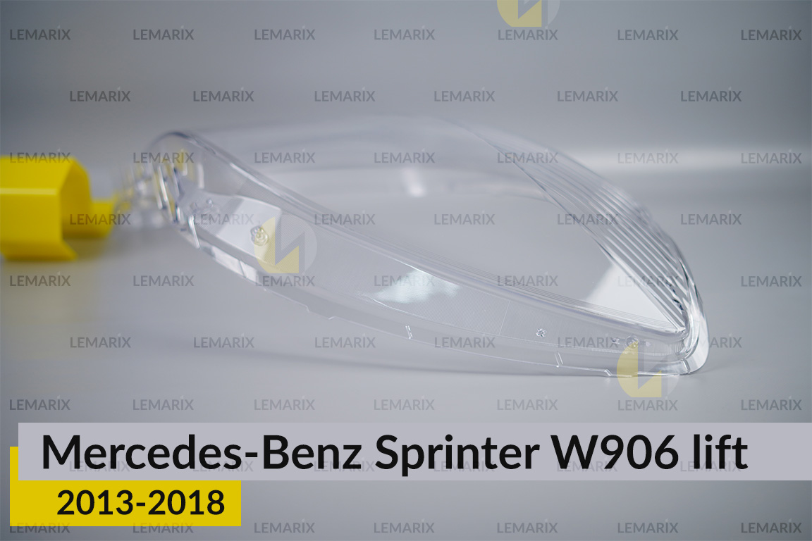 Скло фари Mercedes-Benz Sprinter W906 (2013-2018) рест ліве