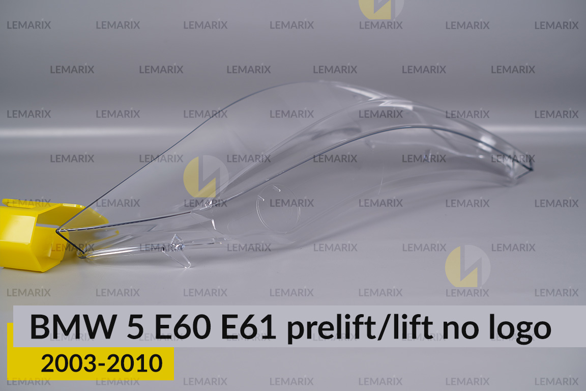 Скло фари BMW 5 E60 E61 no logo (2003-2010) дорест/рест праве