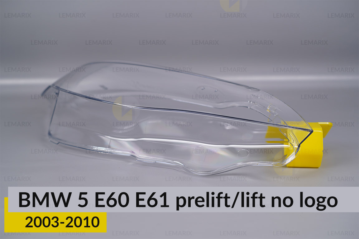 Скло фари BMW 5 E60 E61 no logo (2003-2010) дорест/рест праве