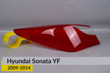 Стекло заднего фонаря внешнее в крыле Hyundai Sonata YF (2009-2014) левое