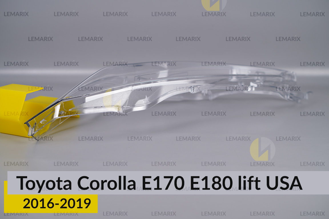 Стекло фары Toyota Corolla E170 E180 USA (2016-2019) рест левое